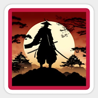 Beautiful Samurai art Sticker